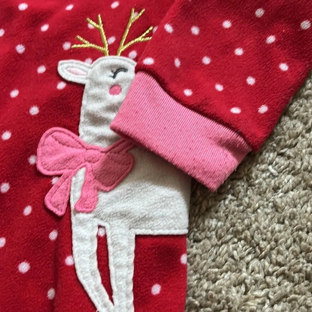 Footie pj reindeer - Picture 3 of 3